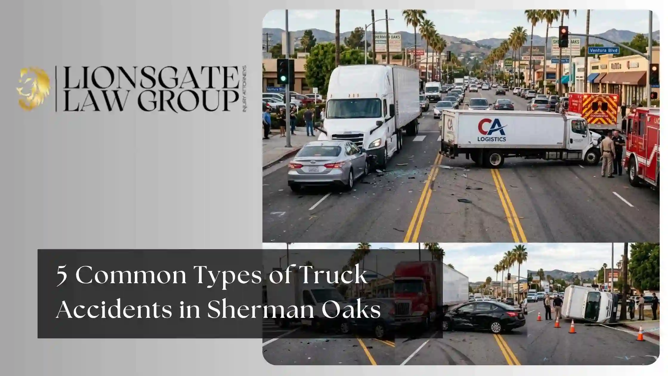 5 Common Types of Truck Accidents in Sherman Oaks