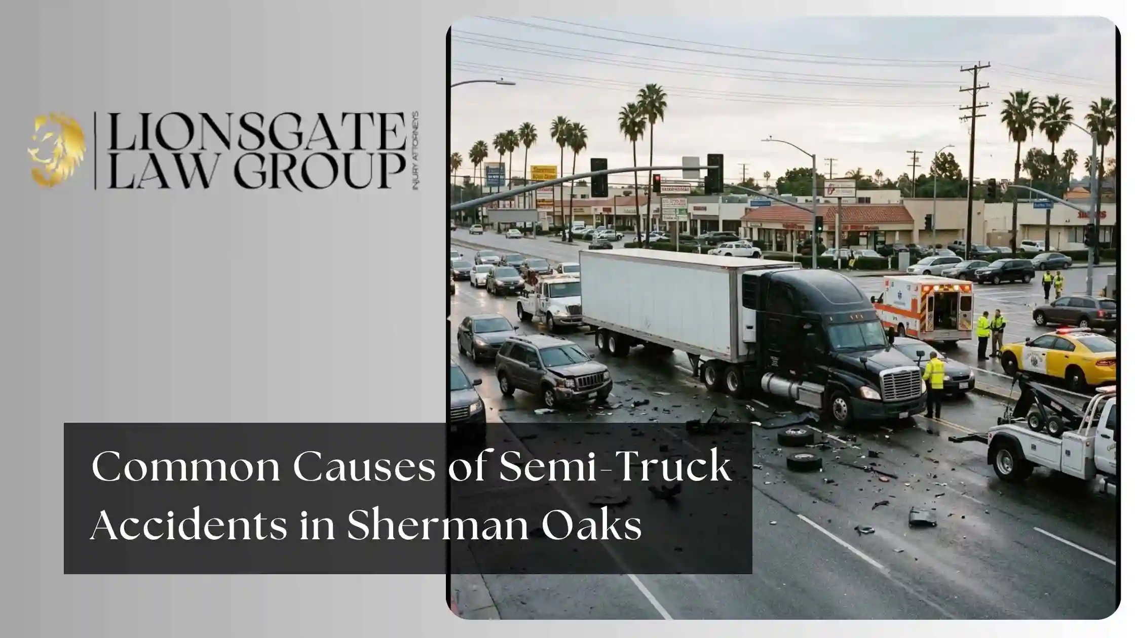 Common Causes of Semi-Truck Accidents in Sherman Oaks