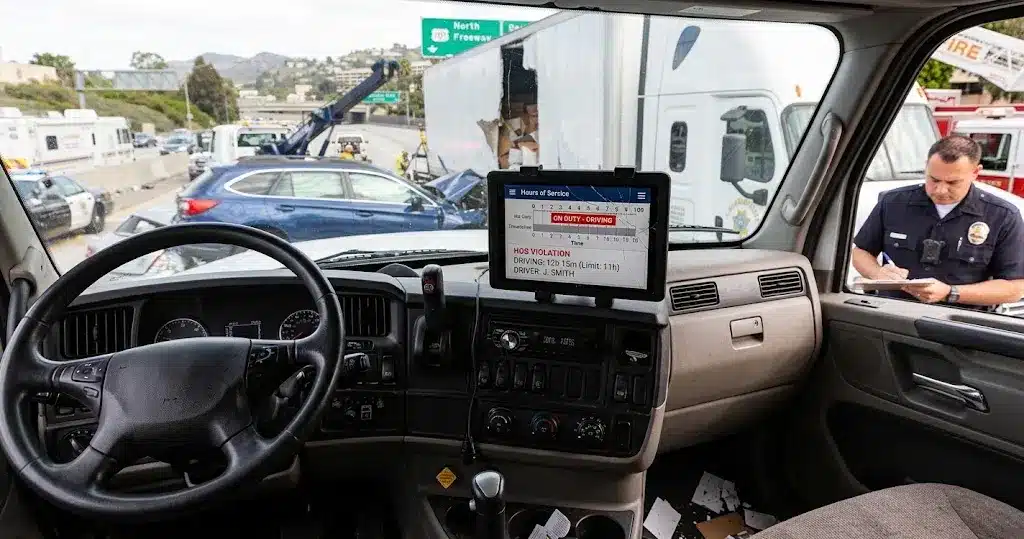 Electronic logging device evidence in a Sherman Oaks truck accident case
