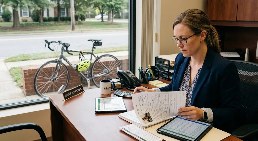 Insurance claim after a bicycle accident in California