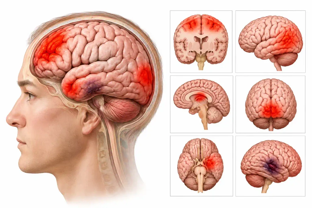 Types of traumatic brain injuries after an accident