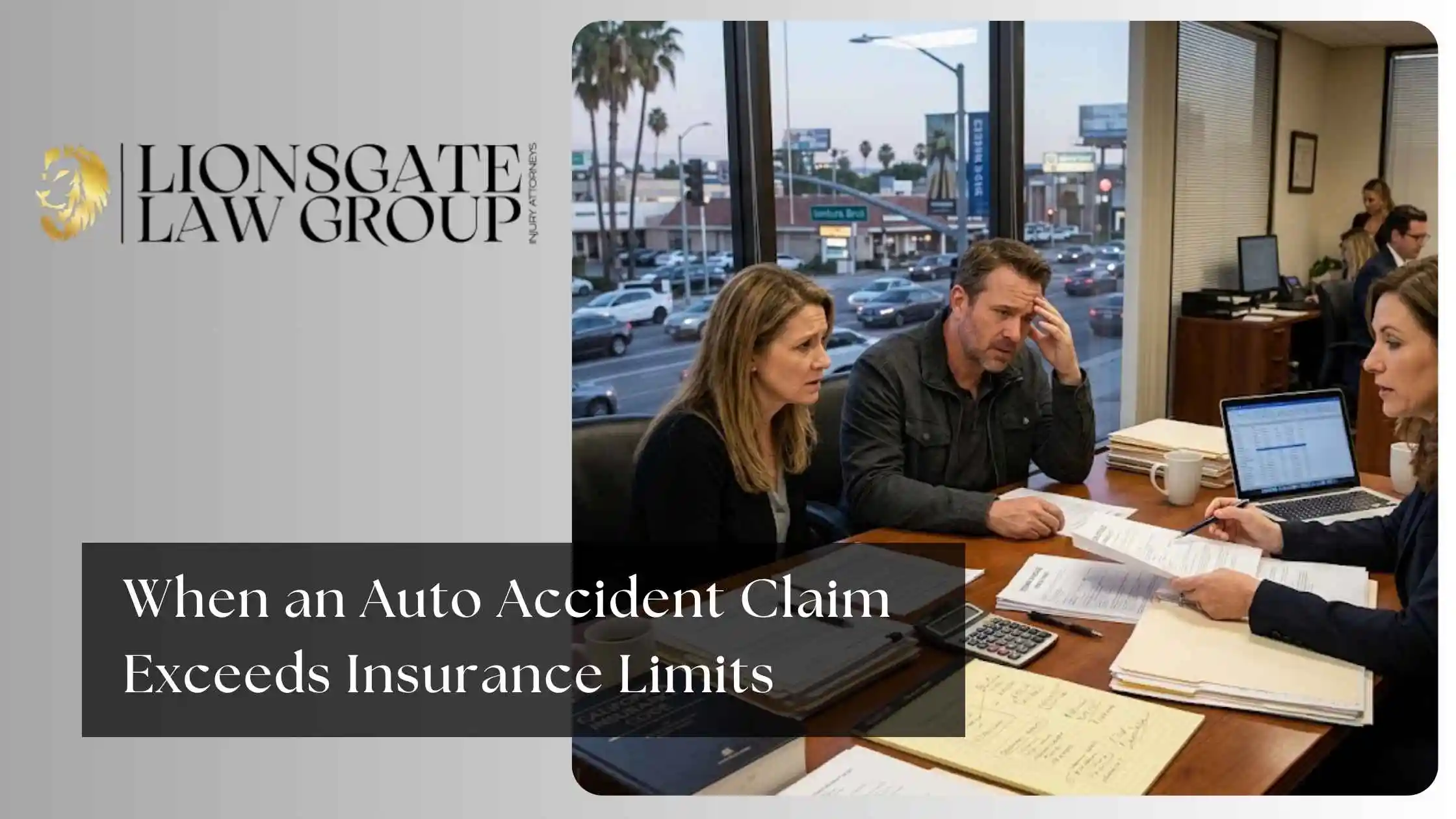 When an Auto Accident Claim Exceeds Insurance Limits in Sherman Oaks