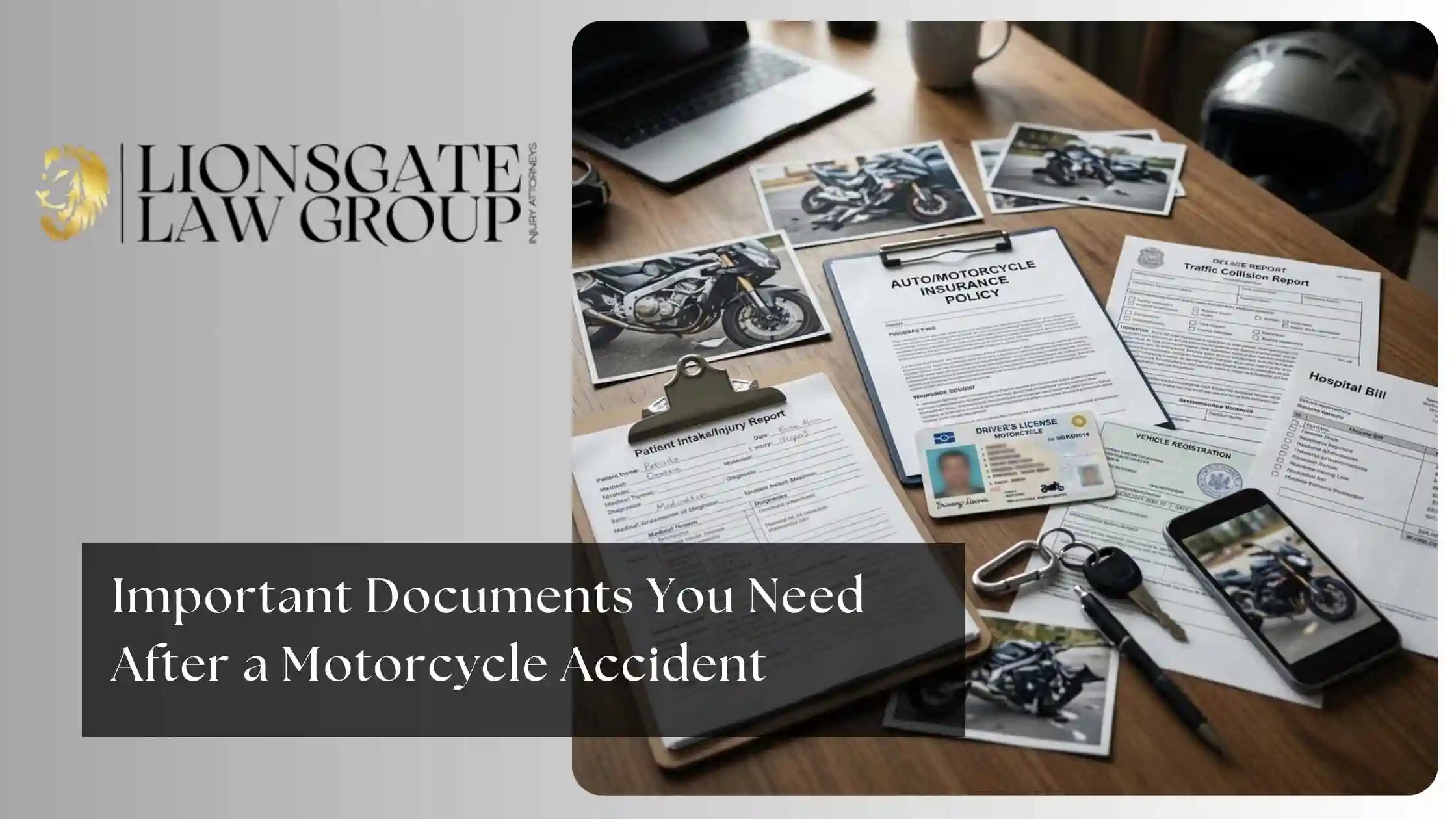 Important Documents You Need After a Motorcycle Accident