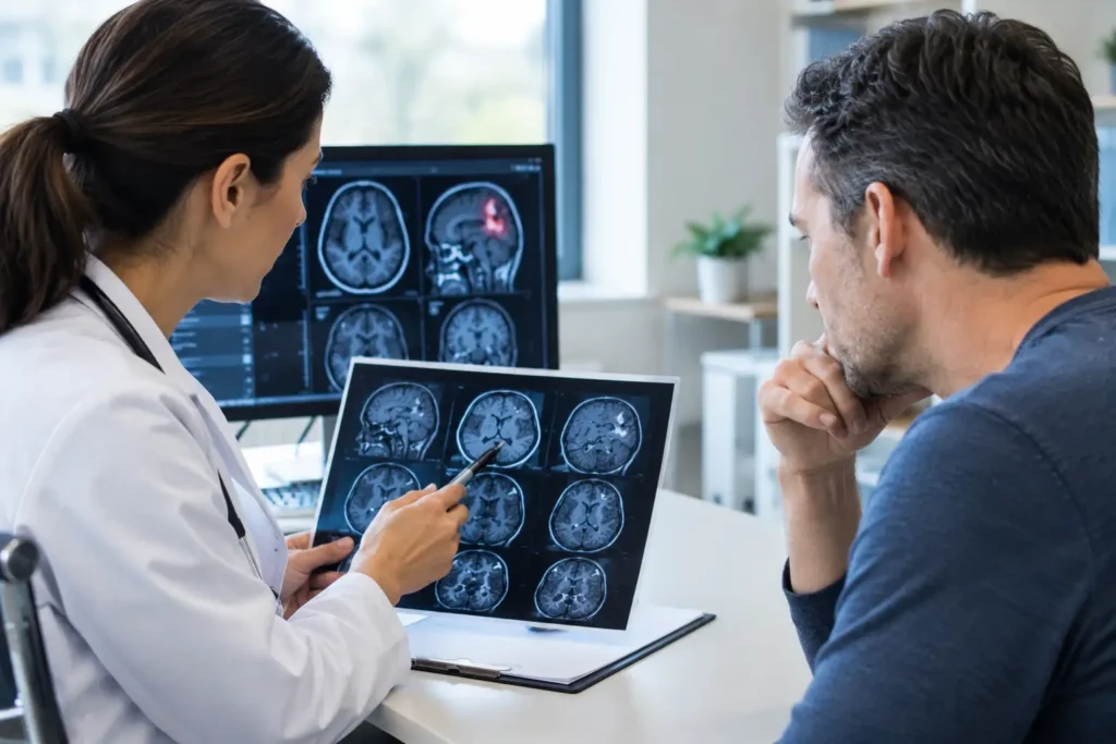 Serious brain injury evaluation after an accident